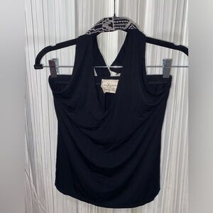 Supersoft Black Halter Top Size M